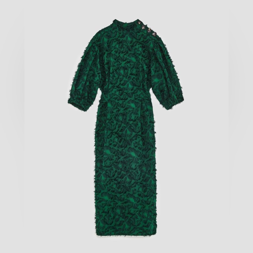 NWT Zara Emerald Dress